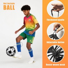 Soccer Kick Trainer 3PCS(not Include Ball), Fits Ball Size 3, 4, 5, Mix