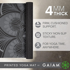 Print Yoga Mat, Non Slip Exercise & Fitness Mat for All Types of Yoga, Pilates &