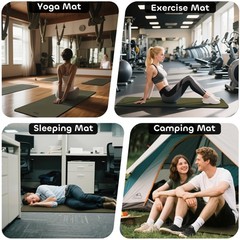 TPE Yoga Mat Non-slip Double-Sided 72″x24″ Pilates Workout