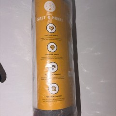 Salt & Honey Non-Slip Pilates Reformer Towel 30.5 X 23 In Gray Yoga Pilates Gym