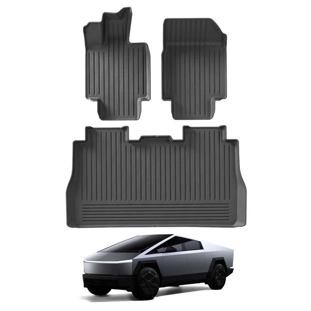 Tesla Cybertruck Floor Mats – 3-Piece Set for Driver, Passenger & Rear Seat, …