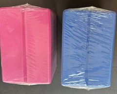 NEW sealed Yoga Blocks – 2 Pair Pink & Blue