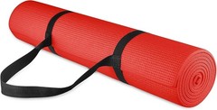 All Purpose 1/4-Inch High Density Anti-Tear Exercise Yoga Mat with Carrying S…