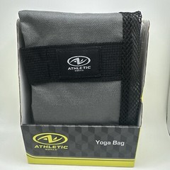 Athletic Works Yoga Bag: Fits Most Yoga Mats Drawstring Closure Gray & Black