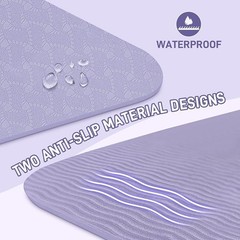 Thickened Portable Folding Exercise Mat Yoga Pilates Gym Anti-Slip Workout New
