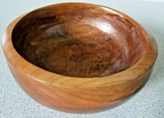Original carved PINE BOWL with COPPER INLAY & WASH! 7.5″ x 3.75″ energy healing