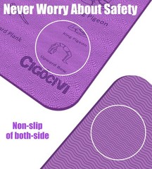Foldable Thick Yoga Mat with Asanas Poses -Christmas Gifts for Wife and Girls…