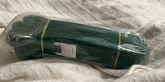 Stretch Strap 10ft Cotton D-Ring Stretch Pilates or Yoga Exercise Fitness Green