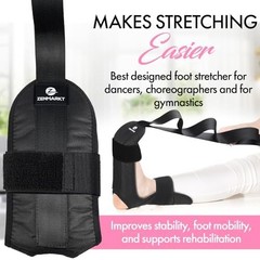 Stretch Strap with Loops for Foot & Calf – Therapy, Achilles Relief, Yoga, Flexi
