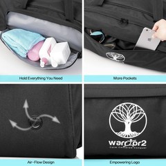 Yoga Mat Bag Carrier with 8-Pocket & Wet Pocket, Vent | Large Yoga Mat Holder…