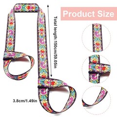 2 Pack Yoga Mat Carry Strap, Carry Strap for Yoga Mat, Adjustable Yoga Mats Ca…