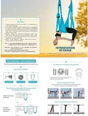 Aerial Yoga Swing Set, Ultra Strong Hammock Trapeze Extension, Antigravity Ceili