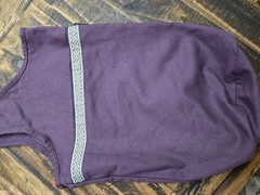 Over the Shoulder Decorative Canvas Yoga Mat Bag with pockets & ribbon trim