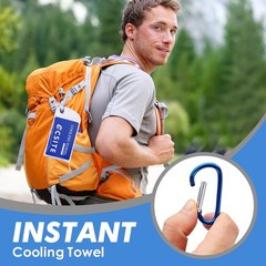 3 Pack Cooling Towels (47″x12″) for Neck 47″ x 12″, Dark Blue/Dark Gray/Black