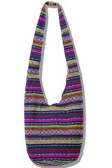 Hippie Crossbody Bag Thai Top Zip Hobo Sling Bag Handmade Hipster Messenger Bag