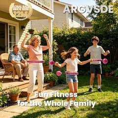 Weighted Hula Infinity Fitness Hoop for Adult Weight Loss, 2 in 1 Smart 28-Pink
