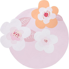 Irregular Flower Non-Slip Yoga Mat – Natural Rubber Pilates Exercise Mat