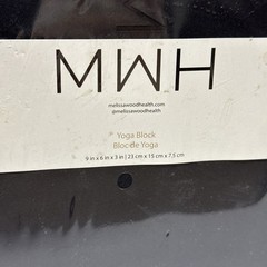 NEW!! MWH Yoga Block – Black 9 x 6 x 3 SEALED PACKAGE Free Shipping