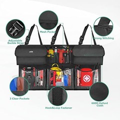 Trunk Organizer for Car – Hanging Car Organizer – 6 Large Regular – 43.3x19in