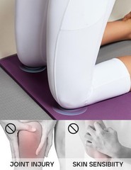 Thick TPE Yoga Knee Pads – Easy to Clean & Perfect for Outdoor Workouts 26″x10″