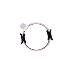 15 in Pilates Ring Exercise Circle, Purple/Black Padded Handles, Portable
