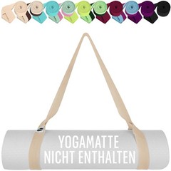 Premium Yoga Mat Sling Strap – Extra Soft & Thick Cotton – Skin Friendly…