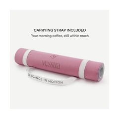 Premium Yoga Mat – Sweat-Activated Non-Slip PU Grip I Natural Rubber Base