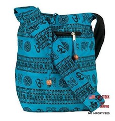 Blue Patchwork Handmade Crossbody Large Hobo Shoulder Bag Hippie Boho Fashion