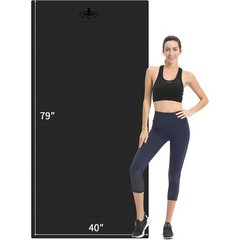 Extra Long Non-Slip Yoga Mat 1/2 Inch Thick Durable Pilates Exercise Mat New