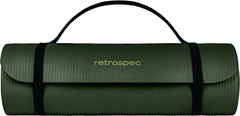 Retrospec Solana Yoga Mat 1/2″ Thick W/Nylon Strap for Men & Women – Non Slip Ex