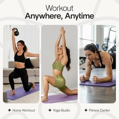 Folding Yoga Mat, TPE Folding Yoga Mat, Foldable Exercise Mat for Yoga,