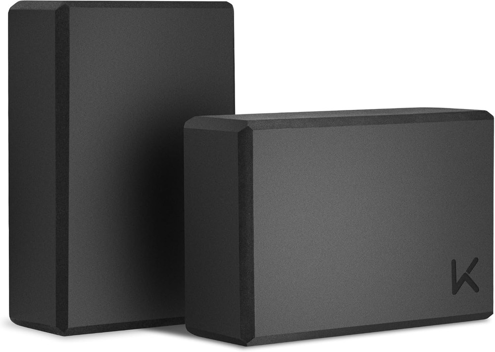 Yoga Block EVA Foam 2 Pack Non-Slip Supportive Lightweight for Yoga, Deep