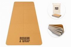 TRUE FOLDING Cork Yoga Mat 5mm Thick – Not Rolled, Fits in Backpack & Carry-O…