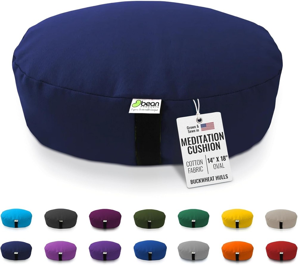 Zafu Meditation Pillows Sitting on Floor Yoga Cushion Cotton/Buckwheat fill Yoga