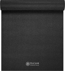 Gaiam Essentials 1/4″ Thin (6Mm) Yoga & Pilates, Fitness & Exercise Mat with Eas