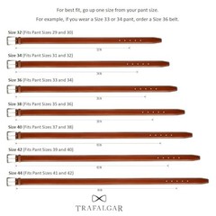 Trafalgar Riverside Solid Stretch Weave Belt 34 Black