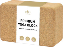 Bloque Yoga Corcho Natural Premium Accesorios Eco Pilates Estiramiento Yoga