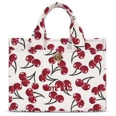 HiTotes Small Tote Bag for Women Cherry Tote 26 Cute Canvas Hobo Handbag Coqu…