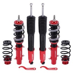 Coilovers for VW Golf MK4 FWD 1997-2006, for VW Jetta/Bora MK4 FWD Black-Red