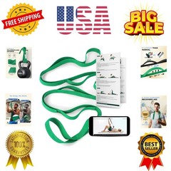Stretching Strap Yoga Strap for Physical Therapy, 10 Loops Yoga Straps for St…