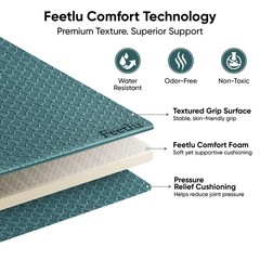 Cushioned Yoga Knee Pad – 24” x 12” x 1/2” Extra-Thick Support for Workouts, …