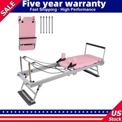 ☑️Pilates Reformer Machine 77.5″ Foldable Pilates Equipment for Home Gym Workout