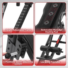 Inversion Table,Advanced Heat and Massage Function,Strength Training Inversio…