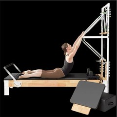 Pilates Reformer, Wooden Reformer Pilates Machine with Tower & Mat Brand New.
