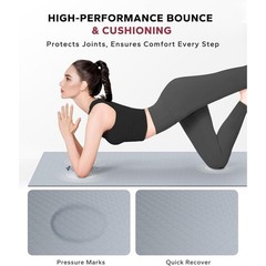Extra Large Non Slip Yoga Mat Thick Durable PVC Exercise Mat W/ Carry Bag New