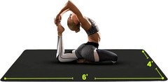 Gogokiwi Large Yoga Mat (6’X4′) – 1/4″ & 1/2″ Thick Exercise Mats for Home Worko