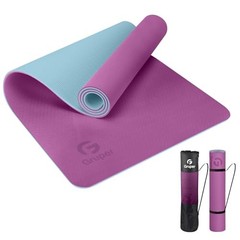 Non-Slip Yoga Mat – Eco Friendly – 0.24x24x72 Inches – Purple/Teal