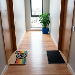 – Coconut “Better Late” Doormat with Non Slip PVC Base. Hand Painted…