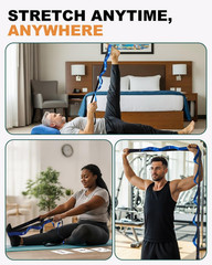 Stretching Straps with Loops, Non-Elastic Yoga Straps for Stretching, Durable Ny