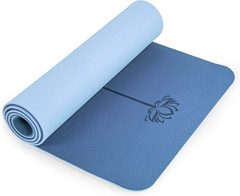 Yoga Mat Non Slip, Pilates Fitness Mats, Eco Friendly, Anti-Tear 1/4″ Thick Yoga